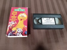 Sesame Street Sing Hoot & Howl VHS 1991 Jim Henson Songs Rare Kids Cartoon Movie