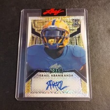 #1/1 Israel Abanikanda Gold Mojo Proof Auto 2023 Leaf Metal Draft Autograph Pitt