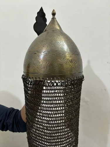 Steel Handmade Samurai Helmet Medieval Warrior Helmet with Surface Plating - Picture 3 of 5