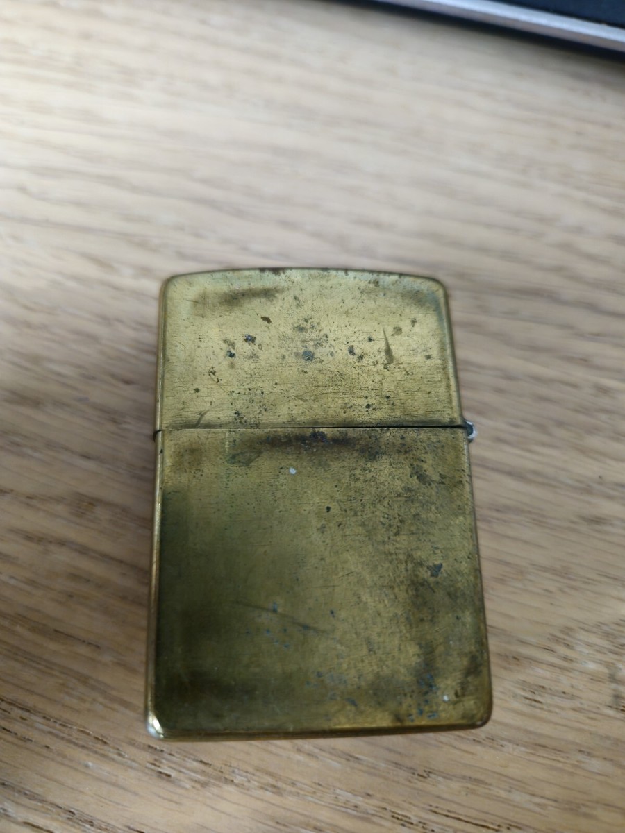 Vintage 1995 XI Zippo Lighter, Full Size, Solid Brass, Used Vintage 1995 XI Zippo Lighter, Full Size, Solid Brass, Used