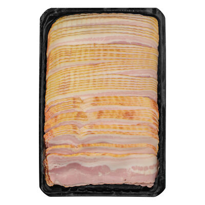 Food-United FRÜHSTÜCKSSPECK 1kg Bacon-Speck-Streifen Schweinebauch gegart