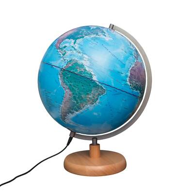 Magellan Mora topografischer Leuchtglobus mit Holzfuss Farbe: geografisches