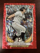 2014 Bowman Draft 1st Taylor Gushue Red Prism Refractor # 107/150 Pirates