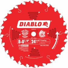 Diablo D0824X 8-1/4" x 24 Tooth Framing Saw Blade - Red