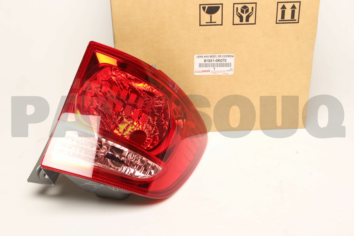 はや 815510K070 Genuine Toyota LENS, REAR COMBINATION LAMP, RH