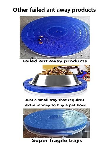Ant Proof Cat Dog Pet Food Bowl 32 Oz Food Water Bowls Dish for Small Medium by - Picture 5 of 5