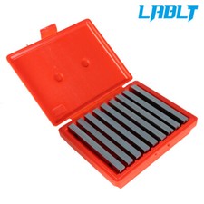 LABLT Steel Parallel Set 9 Pair 1/4 inch Thick 6 inch Long 0.0002 inch Precision