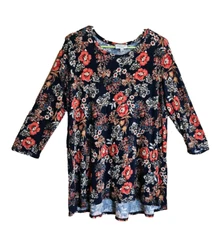 Studio B By Bobeau M Blouse Floral