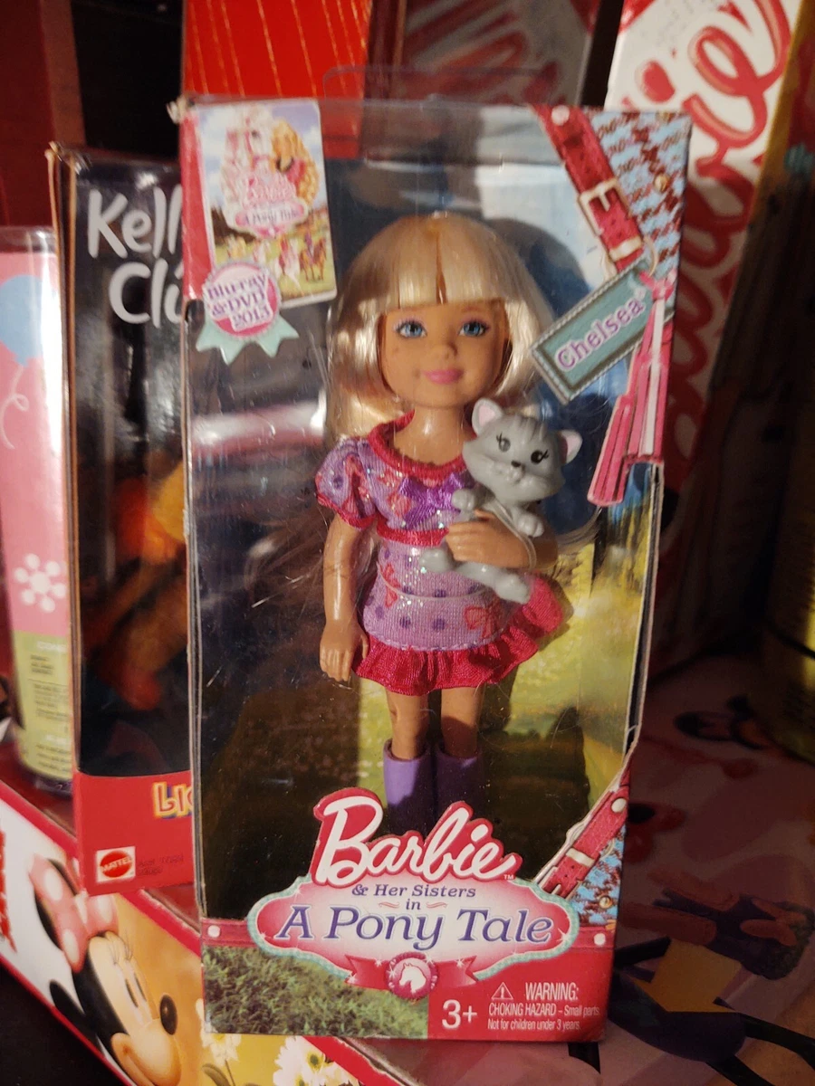 2012 Barbie Her Sisters in a Pony Tale Chelsea Doll with Grey