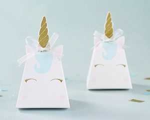 Details About 48 Unicorn Favor Boxes Baby Shower Favor Birthday Party Favors