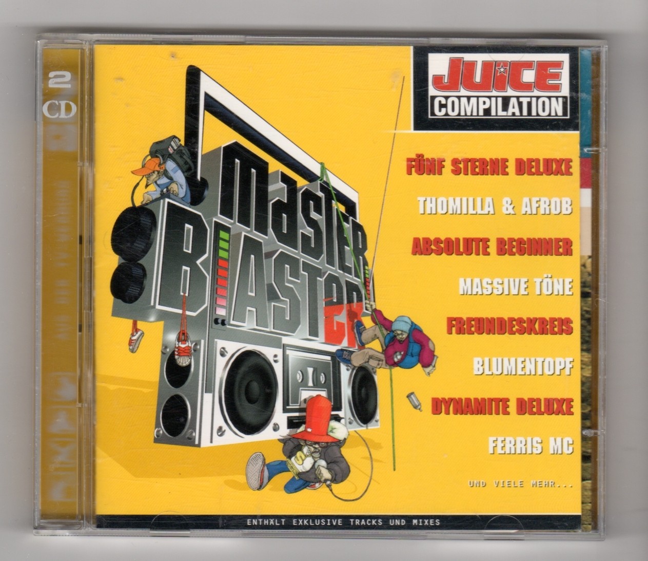 (HZ447) Juice Compilation, 30 tracks various artists - 2000 double CD