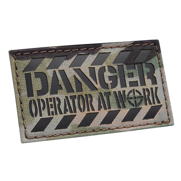 Parche de punto de mira Danger Operator at Work 2x3 5 multicam IR moral táctica