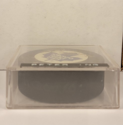 Peter Ing Toronto Maple Leafs Autographed Puck "94" - Picture 3 of 4
