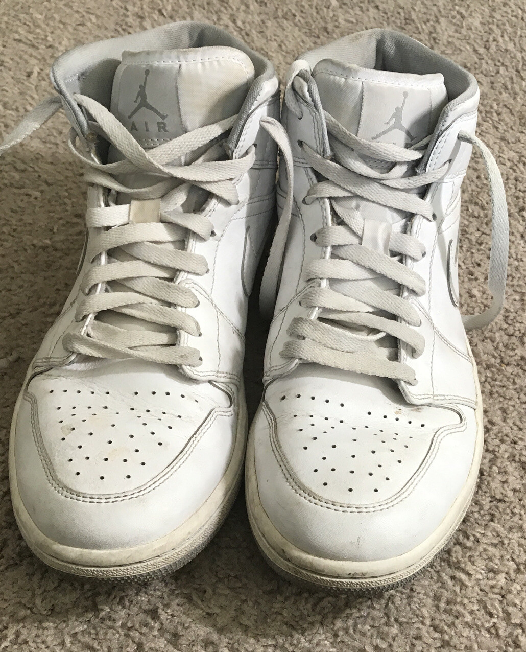 jordan 1 mid white wolf grey