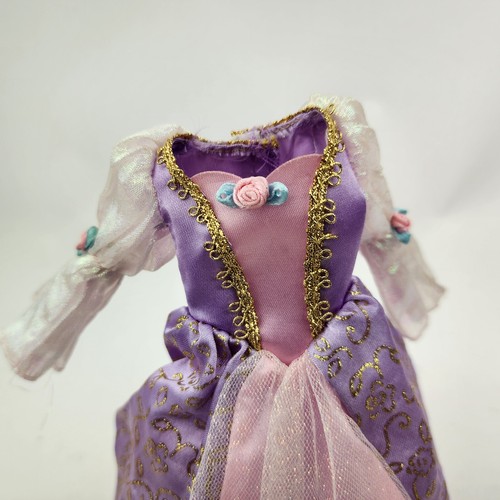 Barbie Disney Princesa Rapunzel Vestido Salón Boda Vestido Genuino Mattel - Imagen 2 de 8