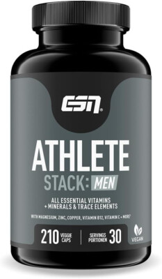 ESN Athlete Stack Men, 210 Kapseln Vitamine & Mineralstoffe Vegan
