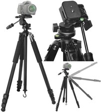 80" True Professional Heavy Duty Tripod W/Case For Canon XF300 XF305 XF105 XF100