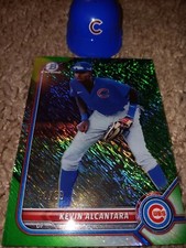 2022 Bowman Chrome Kevin Alcantara Green Shimmer 🔥 REFRACTOR 🔥50/99 Cub Rookie