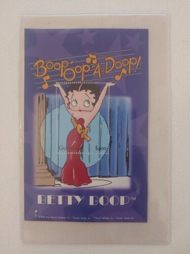 Timbre de collection Betty Boop « Boop-oop-a-doop » avec COA - Photo 1 sur 2