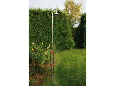 Dusche Gartendusche ALTENA Kaltwasser Pooldusche V2A / WPC IDEAL Eichenwald