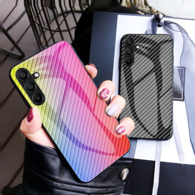 Carbon Fiber Texture Shockproof Case For Samsung Galaxy A55/A32/A16 5G/A15/A14
