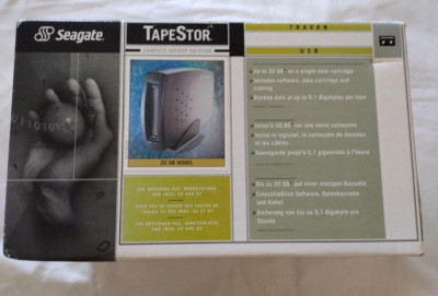 SEAGATE STT6201U-E TRAVAN 10/20 GB EXTERNES USB-BANDLAUFWERK NEU VERPACKT EINZELHANDELS-KIT.