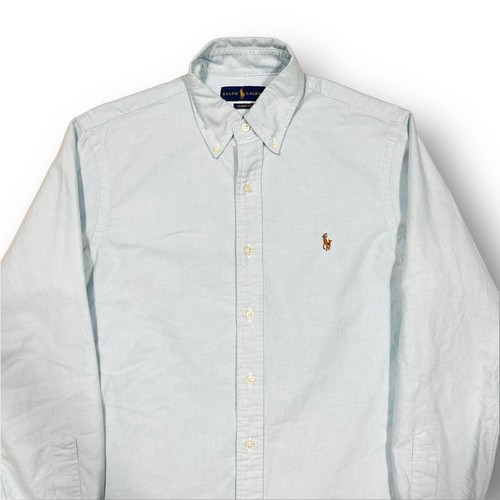Camisa Ralph Lauren Azul Turquesa Manga Larga Abotonada Talla Pequeña - Imagen 5 de 7
