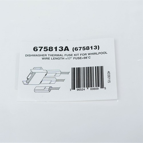 Kit de enlace de fusible térmico para lavavajillas para Whirlpool 675813A - Imagen 6 de 6
