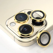 For iPhone 15 Pro Max/15 Pro/15 Plus/15 Camera Lens Protector Metal Ring  Glass