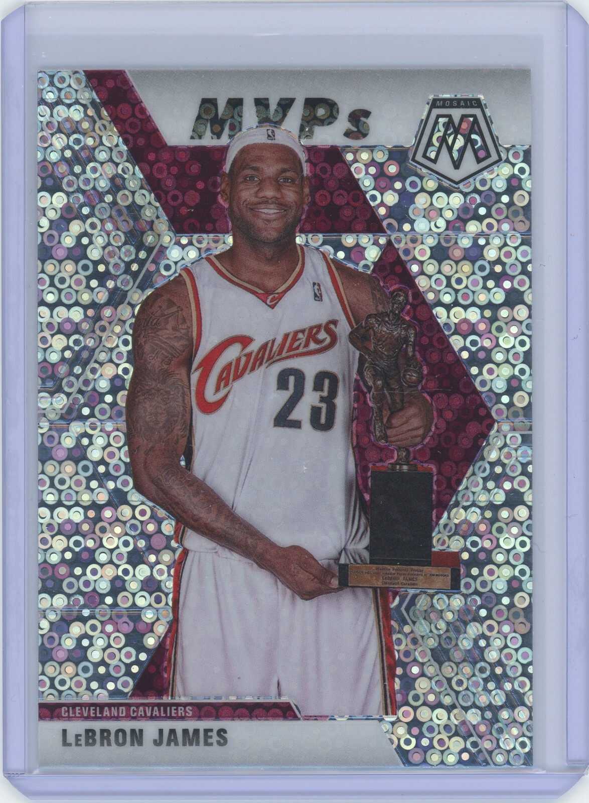 2019-20 Panini Mosaic Basketball Lebron James Silver Disco #298