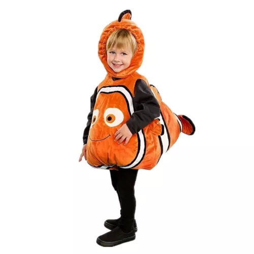 Costume per bambini Halloween cosplay alla ricerca di Nemo Deluxe vestito fantasia pagliaccio pesce Nemo*/ - Foto 3 di 12