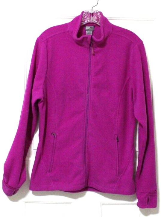 Champion Womens Cozy Fleece Full Zip Jacket Fusha Pink Large eBay