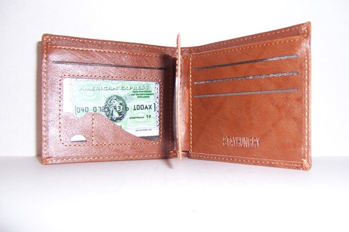 NUEVA BILLETERA DE CUERO PLEGABLE PARA HOMBRE EE. UU. AMÉRICA BILLETE DE $100 BENJAMIN FRANKLIN PASSCASE - Imagen 17 de 19