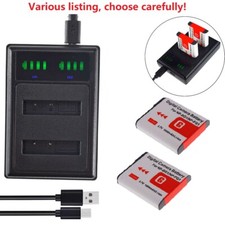 NP-BG1/FG1 Battery or Charger for Sony CyberShot DSC-W120 DSC-W170 DSC-W210 H3