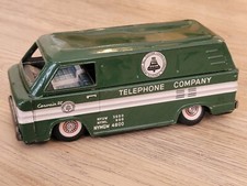 Vintage 60s Friction Tin Bell Telephone Company Chevrolet Corvair 95 Van READ  
