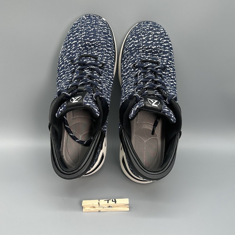 Zeba Men's Size 8 Blue Knit Shoes Fabric Hands Free SlipIn Comfort