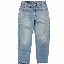 Vintage Levi's Men's 550 Relaxed Jeans 31 x 30 Made in USA Heavy Distress Grunge