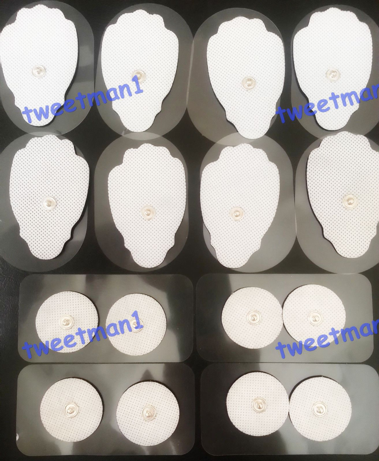 72 Replacement Massage Pad Snap Electrodes for TENS Digital Pulse Massager