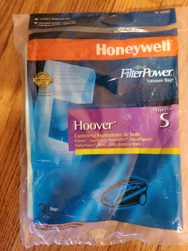Honeywell Filter Power Vacuum Bag S Hoover 3 Bags