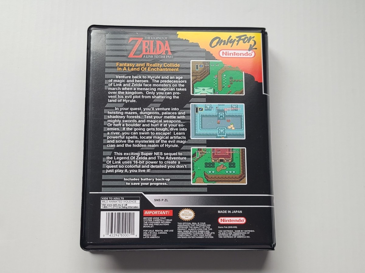 The Legend of Zelda A Link to the Past CASE Super Nintendo SNES 