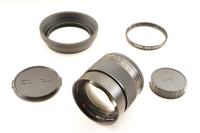 Contax Carl Zeiss Planar 85mm f/1.4 MMJ MF Lens C/Y *Near