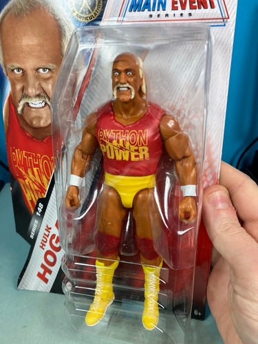 10260 Hulk Hogan action figure originale mattel wrestling vintage 18 cm wwe wwf - Foto 2 di 7