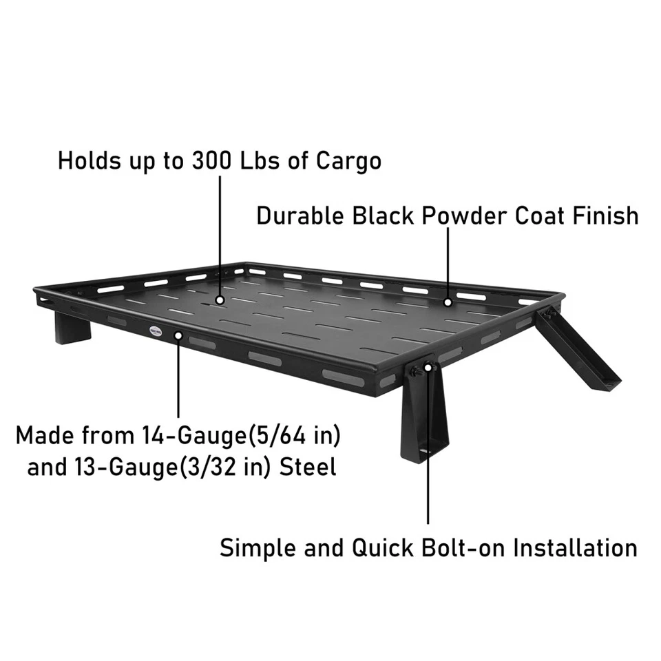 Hooke Road Interior Cargo Rack w/ Elastic Rope Net for Wrangler JEEP TJ 97-16 Foto 2 de 4