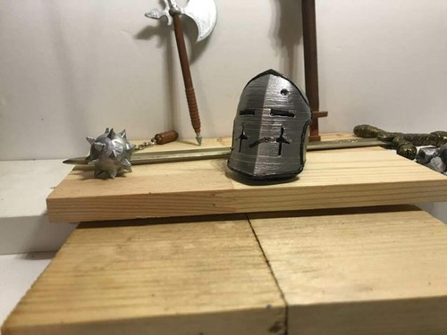 1/6 Scale Anglo Saxon Knight Helmet with Mask - 第 12/12 張圖片