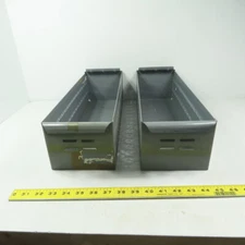 Industrial Metal Small Parts Cabinet Replacement Drawers 17Lx5-1/2Wx4-1/4H Lot/2