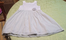 ABITINO ELEGANTE DA CERIMONIA grigio- bimba 8 anni- senza maniche