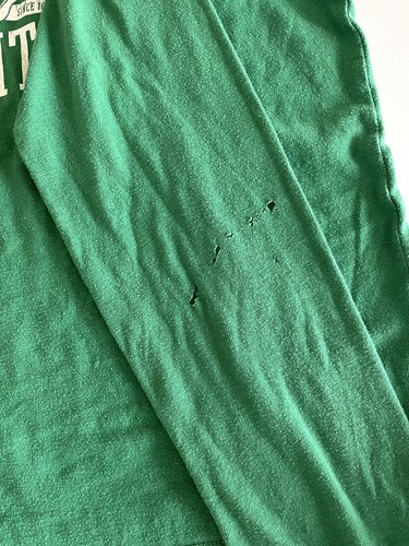 Vintage 90s ABERCROMBIE AND FITCH Mens Size M Green Shirt White Sporty Preppy - 第 6/6 張圖片