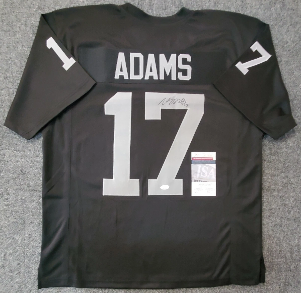 Davante Adams Black Las Vegas Raiders Autographed Nike Elite Jersey