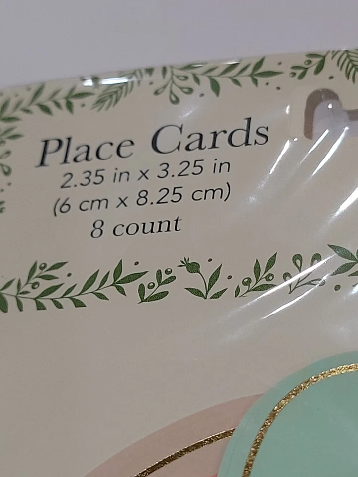 Easter Or Spring Peach Green Pink Golden Metallic Foil Table Place Card Eggs 8ct - Изображение 4 из 4