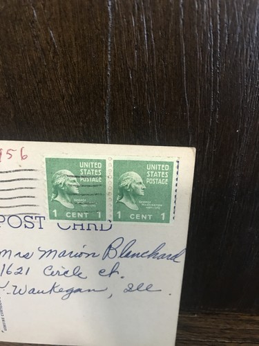 Vintage Postcard-1956 Galesburg, Illinois-Carl Sandburg- Postcard- Linen - Picture 4 of 5